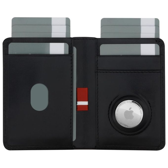 Dbramante1928 BIATGTBL1678 Billund Airtag Slim Wallet Pelle Nero con Protezione RFID e Chiusura Magnetica colore Nero