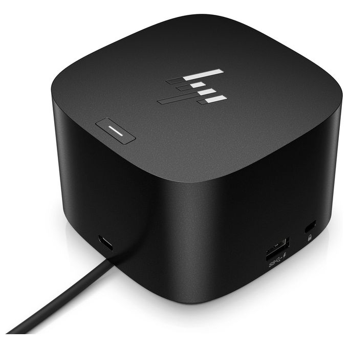 HP 4J0A2AAABB HP Thunderbolt Dock 120W G4 Docking station con 4 porte USB 3.0 1 porta USB-C Thunderbolt 4 2 DisplayPort 1 HDMI LAN Gigabit ricarica fino a 100W colore Nero