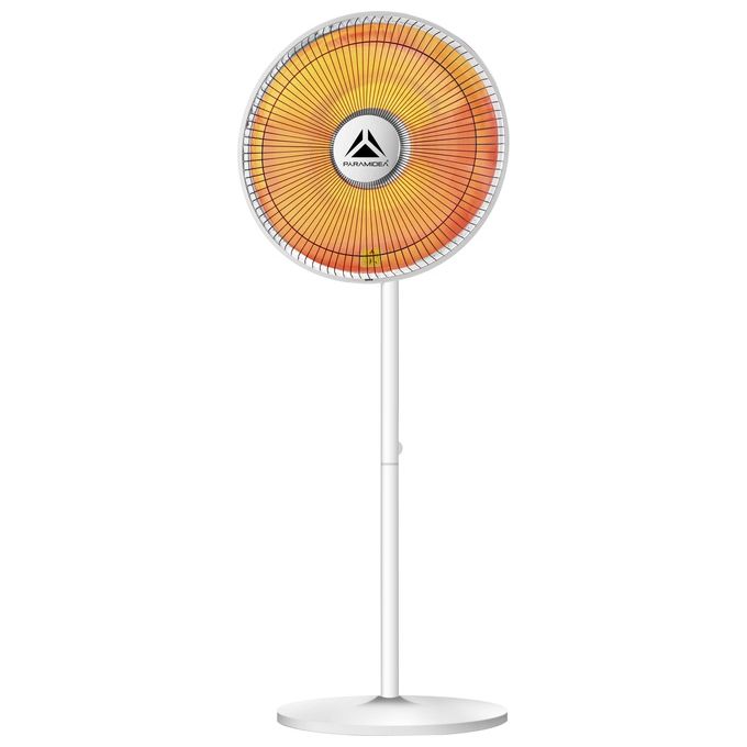 Pyramidea SC800PT Stufetta Elettrica a Fibra di Carbonio 2 Livelli di Potenza 1000 W Oscillazione 70° Termostato Regolabile Portatile colore Argento