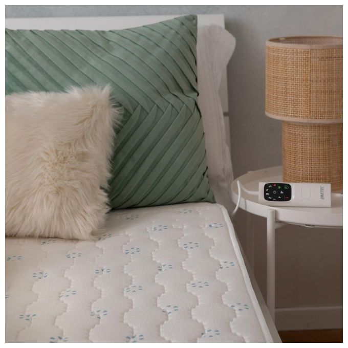 Imetec 16882 Scaldasonno Adapto Purity Matrimoniale 150W 6 Temperature Timer Antibatterico Cotone colore Bianco