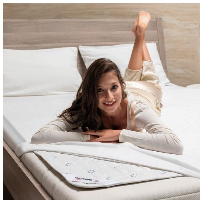 Imetec Adapto Purity Scaldasonno Singolo 150x80 cm 100% Cotone Antibatterico 150 W 6 Temperature Timer colore Bianco