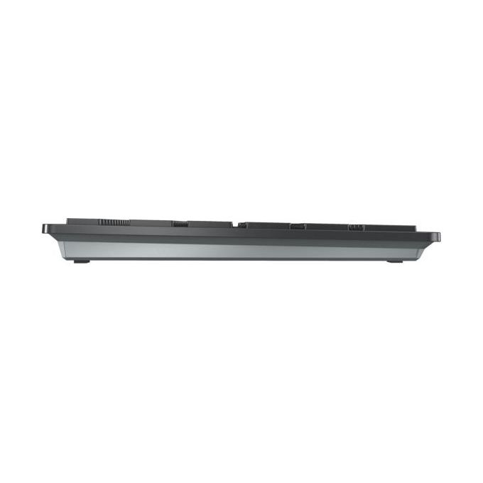 CHERRY JK-9100DE-2 KW 9100 SLIM Tastiera Senza Fili Connessione Bluetooth e Wireless 2.4 GHz Layout QWERTZ Tedesco Batteria Ricaricabile USB-C colore Nero