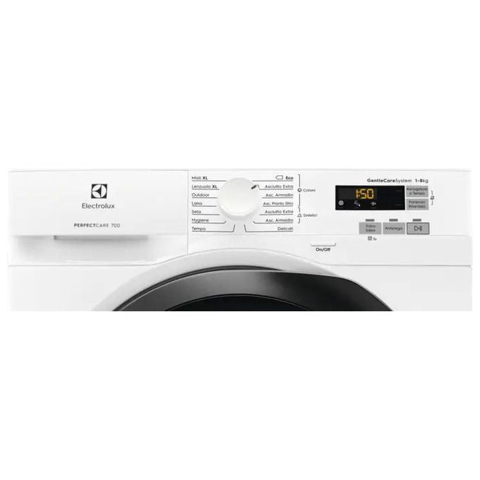 Electrolux EW7H583B PerfectCare 700 Asciugatrice Pompa di Calore 8 Kg Classe C Inverter 67 dB (85x60x64 cm) colore Bianco