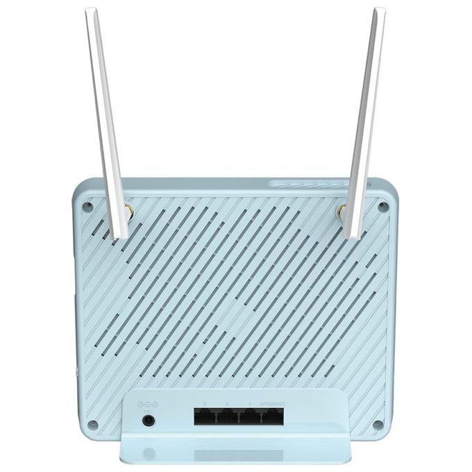 D-Link, Router 4G, EAGLE PRO AI AX1500, Wi-Fi 6, Dual-band, Gigabit Ethernet, Blu e Bianco