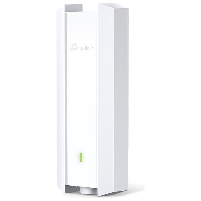 TP-Link EAP650-OUTDOOR Omada Access Point Wi-Fi 6 AX3000 Dual Band 574Mbps 2.4GHz 2402Mbps 5GHz PoE+ IP67 Mesh colore Bianco
