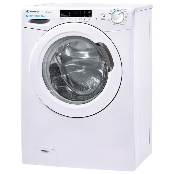 Candy CS 1292DW4-1-11 Lavatrice a Carica Frontale 9 kg 1200 rpm Classe Energetica B 16 Programmi Smart con NFC (85×60×52 cm) Colore Bianco