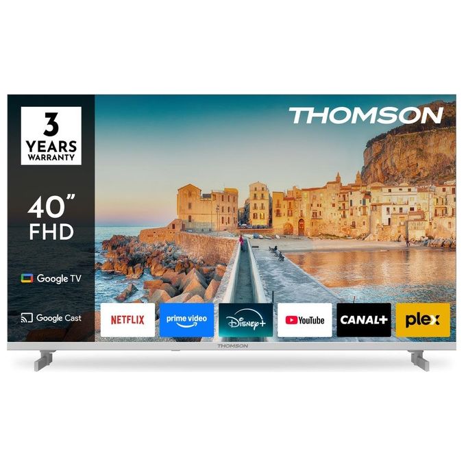 Thomson 40FG2S15W Smart TV 40'' Full HD Google TV Direct-LED HDR10 Wi-Fi Bluetooth colore Bianco