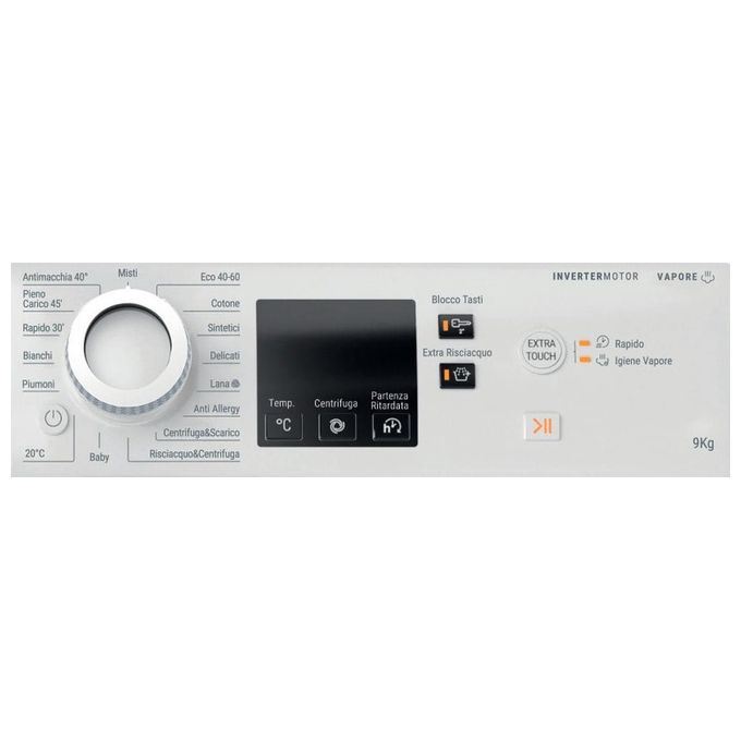 Hotpoint NFR79W IT Lavatrice carica frontale 9 kg 1400 giri Inverter Vapore