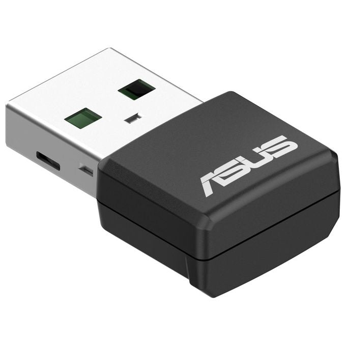 ASUS 90IG06X0-MO0B00 USB-AX55 Nano Adattatore Wi-Fi 6 AX1800 Dual-band 1800 Mbit-s WPA3 USB 2.0 colore Nero