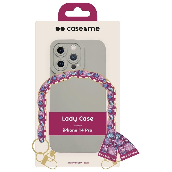 Sbs Lady Case con Catena da Polso e Foulard per Iphone 14 Pro Avorio