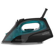 Black+Decker BXIR2403E Ferro da Stiro a Secco e Vapore Piastra Ceramica 2400W Getto Vapore 150 g-min Vapore Continuo 45 g-min colore Nero Verde