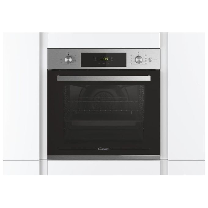 Candy FCT615X-1 Smart Steam Forno da incasso Elettrico Ventilato 70 L Classe A Vapore Grill 8 Programmi (59x56x56 cm) colore Acciaio Inox