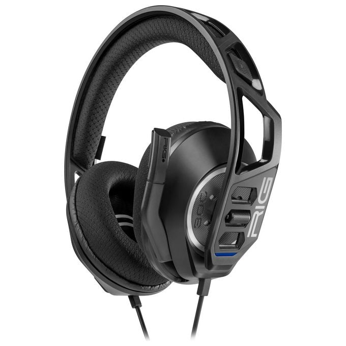NACON 10-1368-05 RIG 300 PRO HS Cuffie da Gioco Compatibili PS4 PS5 Xbox Switch PC Driver 40 mm Microfono Rimovibile Connettore 3.5 mm colore Nero