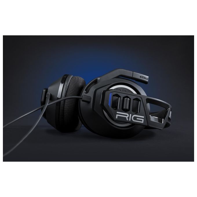 NACON 10-1368-05 RIG 300 PRO HS Cuffie da Gioco Compatibili PS4 PS5 Xbox Switch PC Driver 40 mm Microfono Rimovibile Connettore 3.5 mm colore Nero