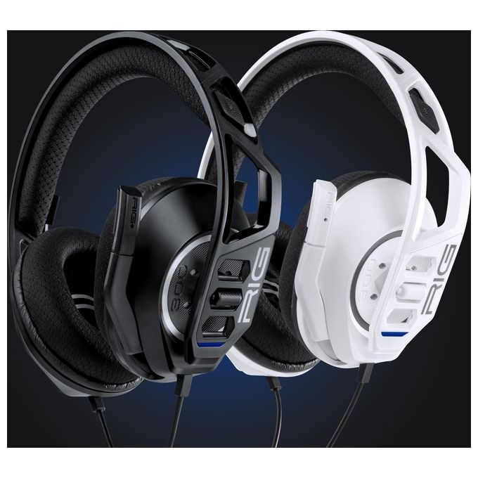 NACON 10-1368-05 RIG 300 PRO HS Cuffie da Gioco Compatibili PS4 PS5 Xbox Switch PC Driver 40 mm Microfono Rimovibile Connettore 3.5 mm colore Nero