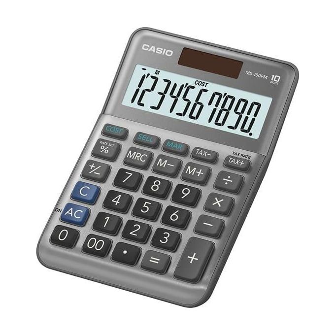 Casio MS-100FM Calcolatrice da Tavolo Display a 10 Cifre
