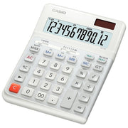 Casio DE-12E-WE Calcolatrice da Tavolo Ergonomica 12 Cifre
