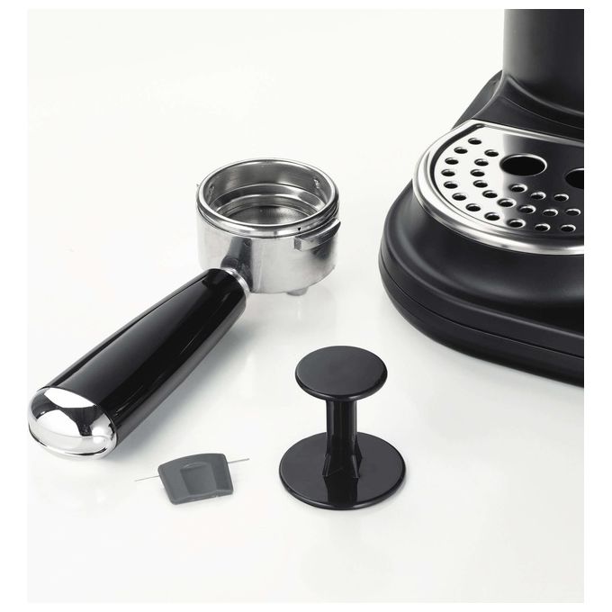 Ariete 1318-02 Moderna Macchina da caffe' Espresso 0.8 L 15 bar 1080W Macinacaffe' Integrato Cappuccinatore colore Nero