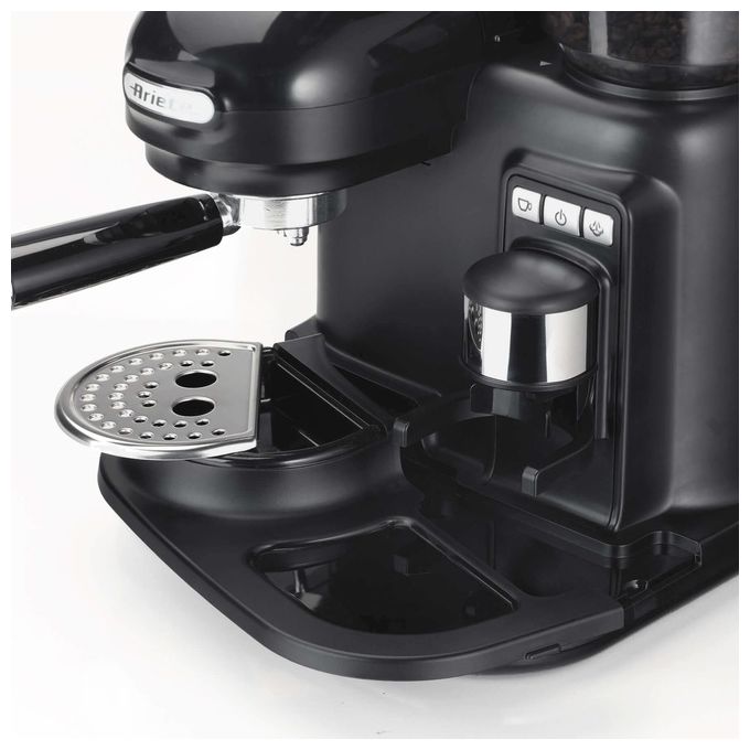 Ariete 1318-02 Moderna Macchina da caffe' Espresso 0.8 L 15 bar 1080W Macinacaffe' Integrato Cappuccinatore colore Nero