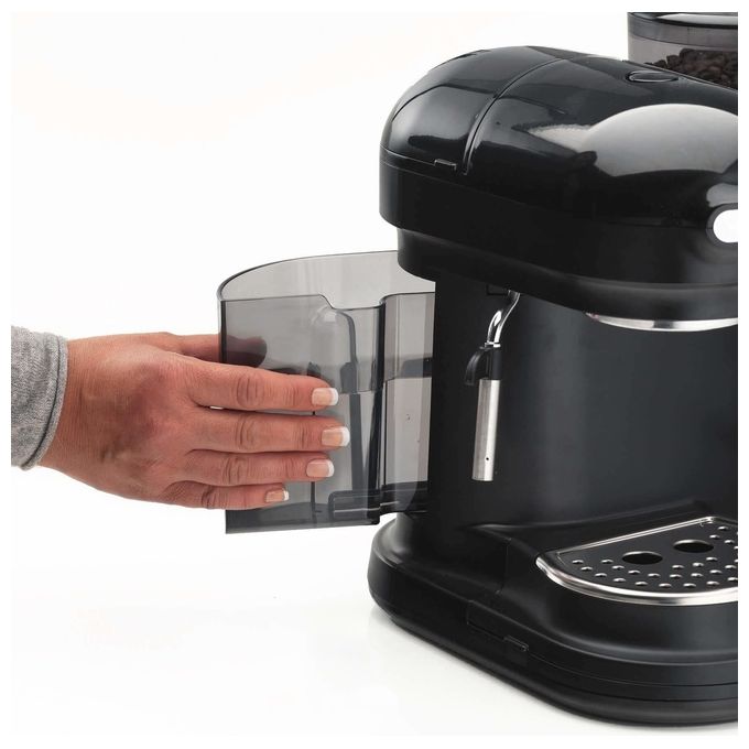 Ariete 1318-02 Moderna Macchina da caffe' Espresso 0.8 L 15 bar 1080W Macinacaffe' Integrato Cappuccinatore colore Nero