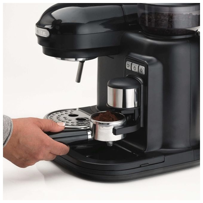 Ariete 1318-02 Moderna Macchina da caffe' Espresso 0.8 L 15 bar 1080W Macinacaffe' Integrato Cappuccinatore colore Nero