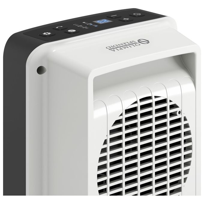 Olimpia Splendid 99268 Caldo Trendy Termoventilatore Ceramica 1800 W IP21 Oscillazione 80° colore Nero Bianco