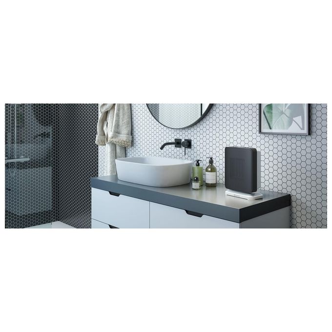 Olimpia Splendid 99268 Caldo Trendy Termoventilatore Ceramica 1800 W IP21 Oscillazione 80° colore Nero Bianco