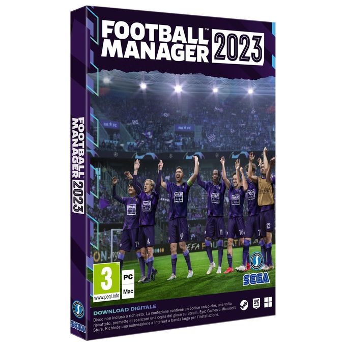 Deep Silver 1110298 Football Manager 2023 Gioco per PC-Mac Download Digitale Edizione Standard colore Nero