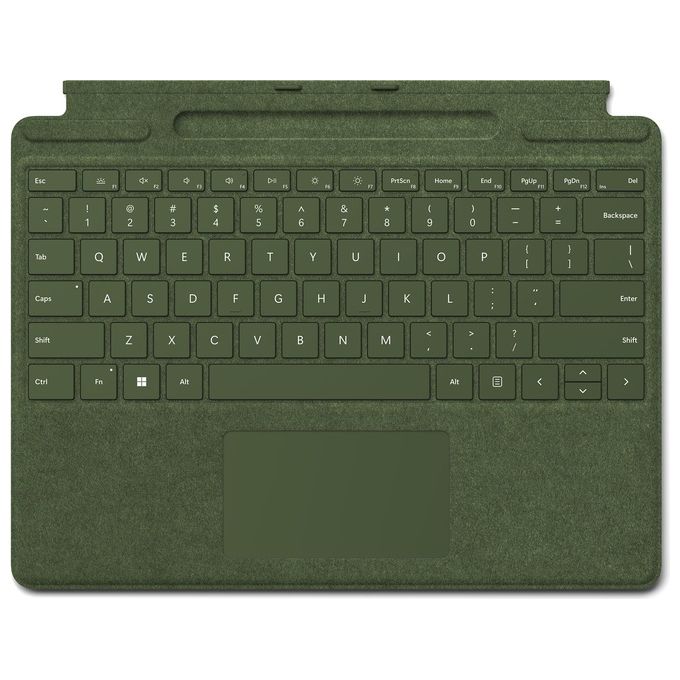 Microsoft Surface Pro Tastiera Signature con Slim Pen QWERTY Italiano Cover Port compatibile Surface Pro 8 9 X colore Verde Forest