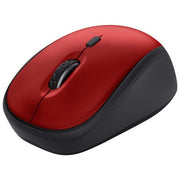 Trust Yvi Mouse Mano Destra RF Wireless Ottico 1600 DPI Nero-Rosso