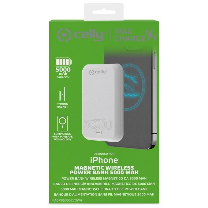 Celly MagSafe Power Bank 5000mAh Evo