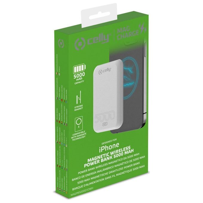 Celly MagSafe Power Bank 5000mAh Evo
