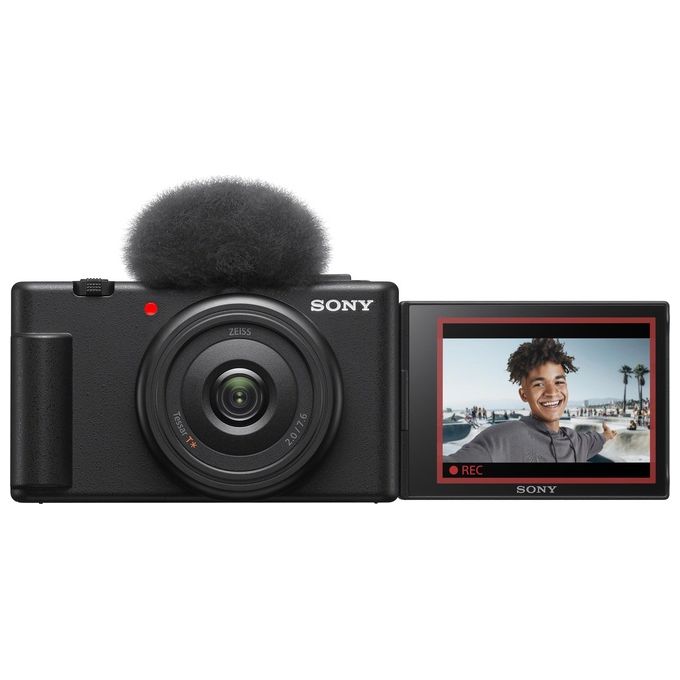 Sony ZV1FBDI.EU ZV-1F Fotocamera Compatta Vlogging 20,1 MP 4K Slow Motion Schermo Orientabile Wi-Fi colore Nero