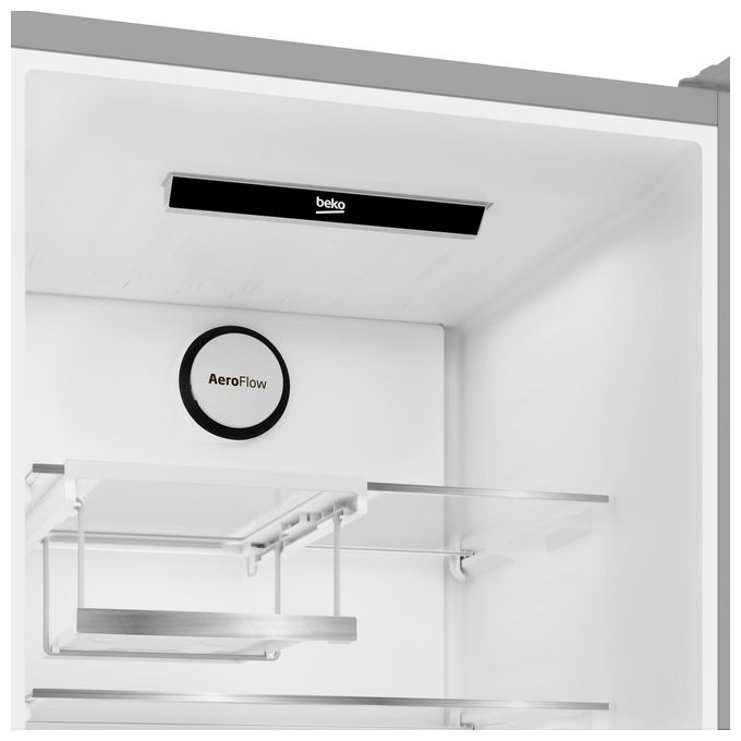 Beko B5RCNE405HXB Beyond Frigorifero Combinato 355 L 203 cm Classe D 36 dB Total No Frost HarvestFresh AeroFlow CoolRoom colore Metallico