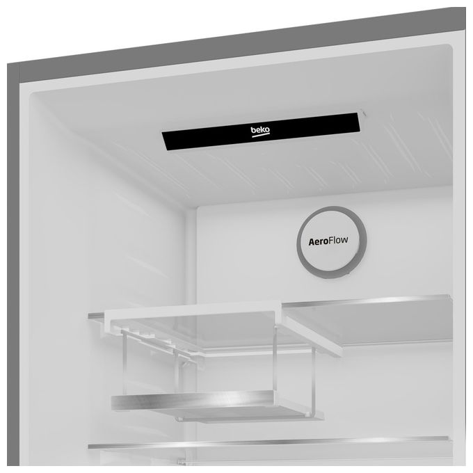 Beko B5RCNE405HXB Beyond Frigorifero Combinato 355 L 203 cm Classe D 36 dB Total No Frost HarvestFresh AeroFlow CoolRoom colore Metallico