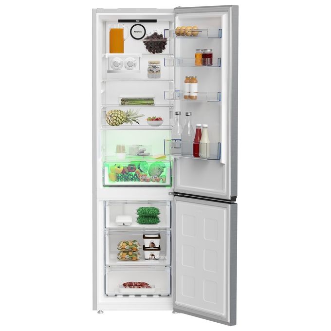 Beko B5RCNE405HXB Beyond Frigorifero Combinato 355 L 203 cm Classe D 36 dB Total No Frost HarvestFresh AeroFlow CoolRoom colore Metallico