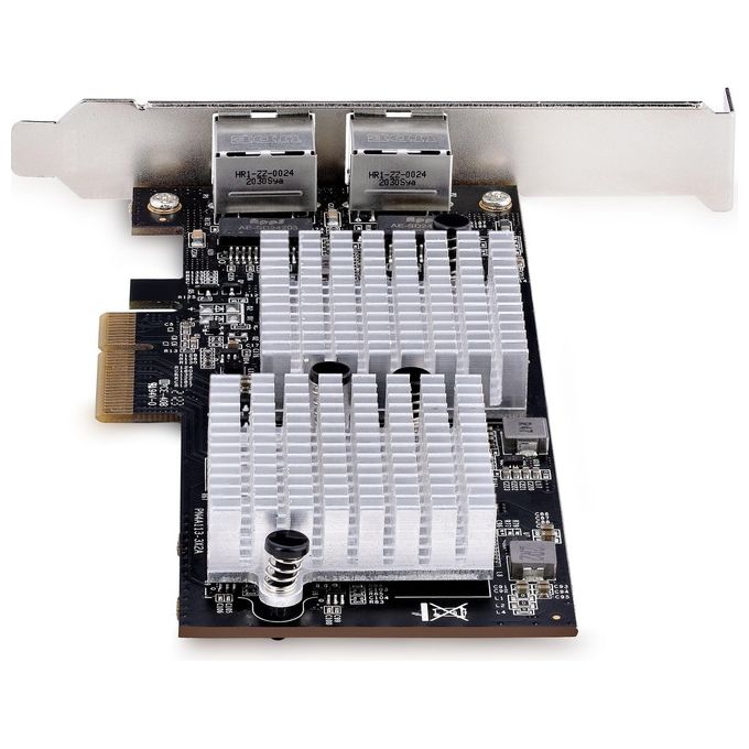 StarTech.com ST10GSPEXNDP2 Scheda di Rete PCIe a 2 Porte 10GbE NBASE-T Jumbo Frame PXE Boot colore Nero