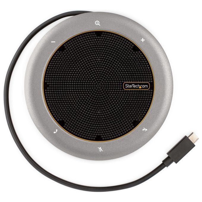 StarTech DKTBRSPMPD Docking Station USB-C con Altoparlante e Microfono HDMI 4K 60Hz VGA 2x USB-A PD 100W colore Grigio