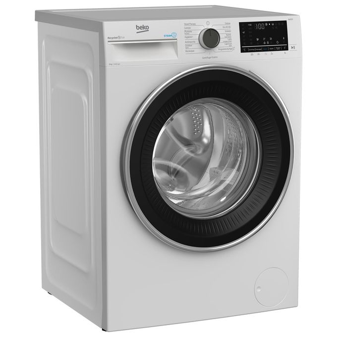 Beko BWU394B Beyond Lavatrice Carica Frontale 9 Kg 1400 rpm Classe A Inverter Vapore Bluetooth (84x60x55 cm) colore Bianco