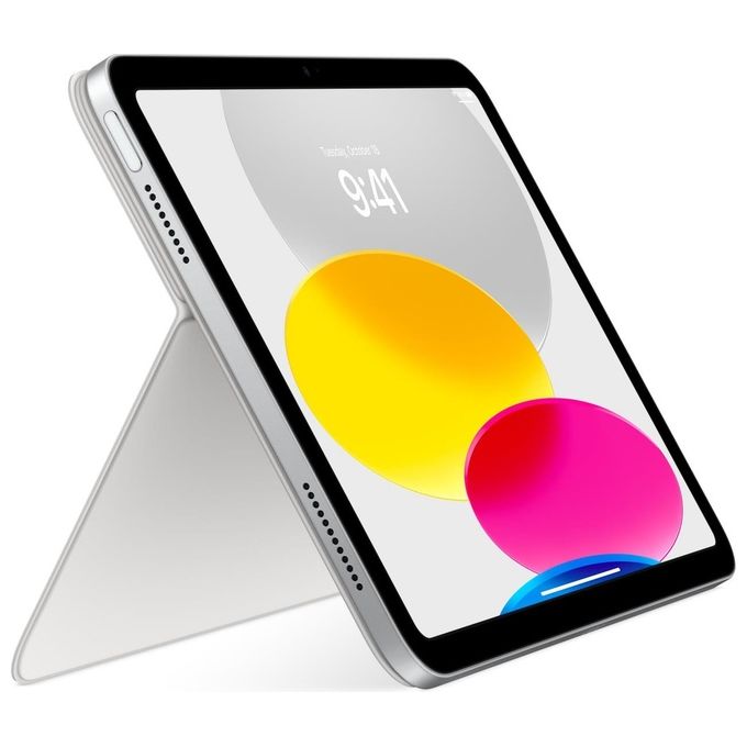 Apple MQDP3T-A Magic Keyboard Folio Tastiera per iPad 10a generazione QWERTY Trackpad 14 tasti funzione Wireless colore Bianco