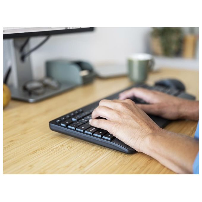 Trust 24530 Trezo Kit Tastiera e Mouse Wireless RF QWERTY Italiano Full-size Tasti Silenziosi colore Nero