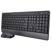 Trust 24530 Trezo Kit Tastiera e Mouse Wireless RF QWERTY Italiano Full-size Tasti Silenziosi colore Nero