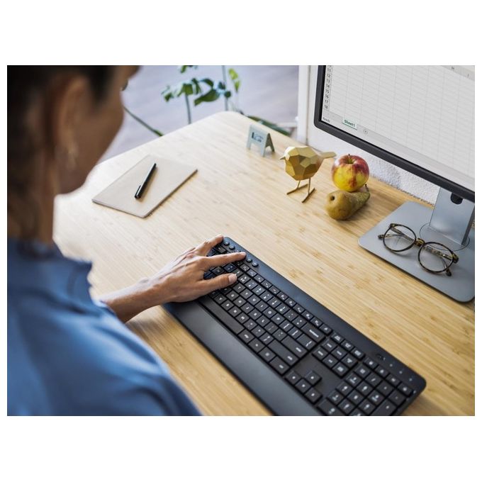 Trust 24530 Trezo Kit Tastiera e Mouse Wireless RF QWERTY Italiano Full-size Tasti Silenziosi colore Nero