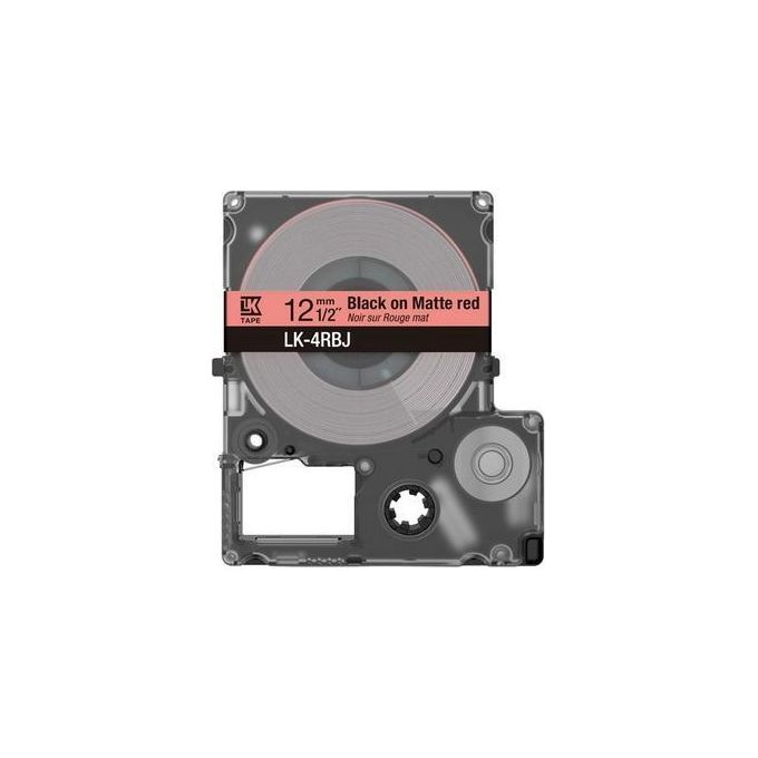 Epson LK-4RBJ Etichetta per Stampante Nero-Rosso