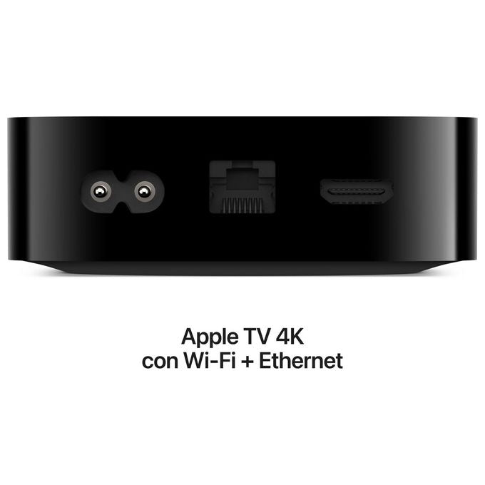 Apple, Apple TV 4K, Wi-Fi + Ethernet, 128GB, Nero Argento