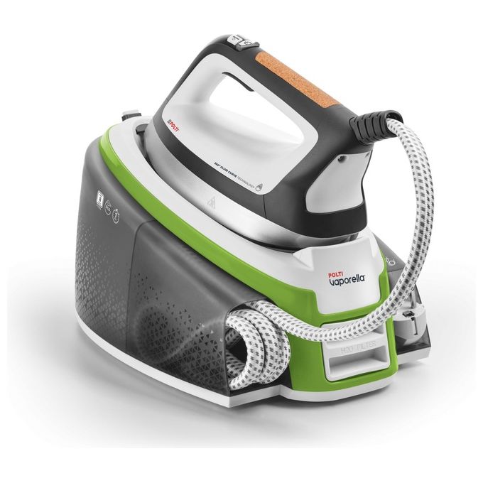 Polti S7182230 Vaporella Instant VI50.20 Ferro da stiro con caldaia 2400 W 8 bar 2 L 4 programmi ECO anticalcare piastra alluminio colore Bianco Verde