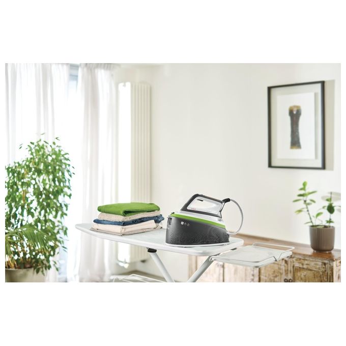 Polti S7182230 Vaporella Instant VI50.20 Ferro da stiro con caldaia 2400 W 8 bar 2 L 4 programmi ECO anticalcare piastra alluminio colore Bianco Verde