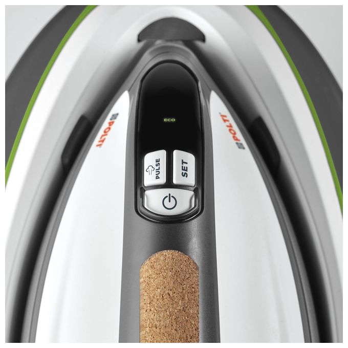 Polti S7182230 Vaporella Instant VI50.20 Ferro da stiro con caldaia 2400 W 8 bar 2 L 4 programmi ECO anticalcare piastra alluminio colore Bianco Verde