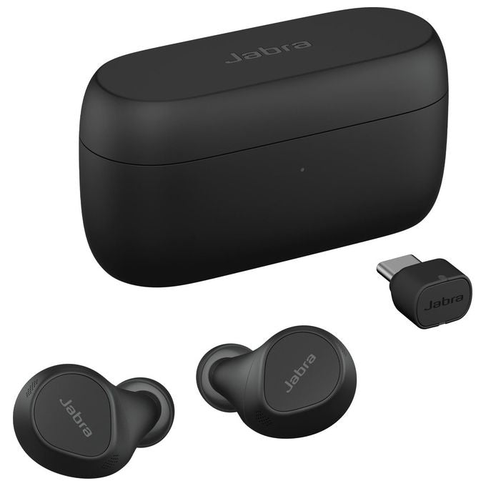 Jabra 20797-989-899 Evolve2 Buds Bluetooth In-Ear True Wireless cancellazione attiva del rumore ANC tecnologia MultiSensor Voice colore Nero