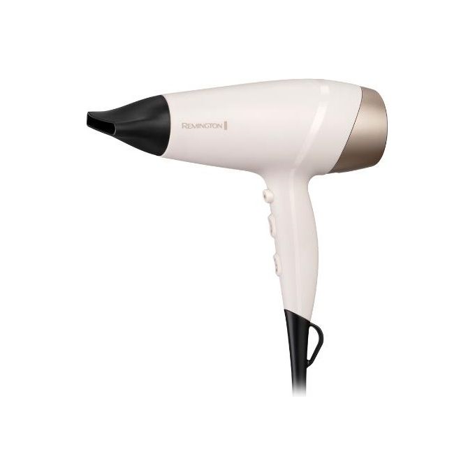 Remington D4740 Shea Soft Asciugacapelli 2200 W Tecnologia Ionica Ceramica Karite 2 Velocita' 3 Temperature Diffusore Professionale colore Beige Nero